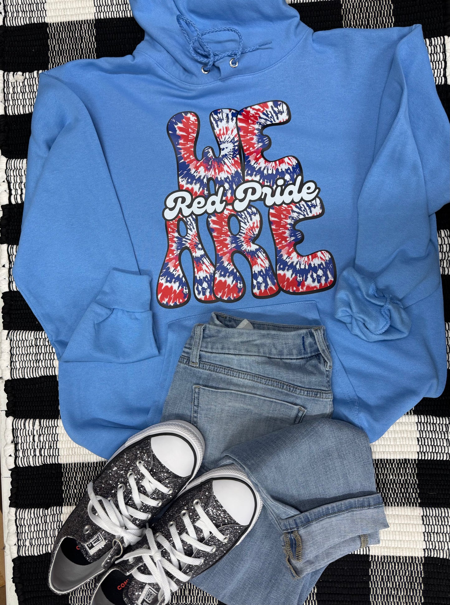 We Are Red Pride Tie Dye Hoodie