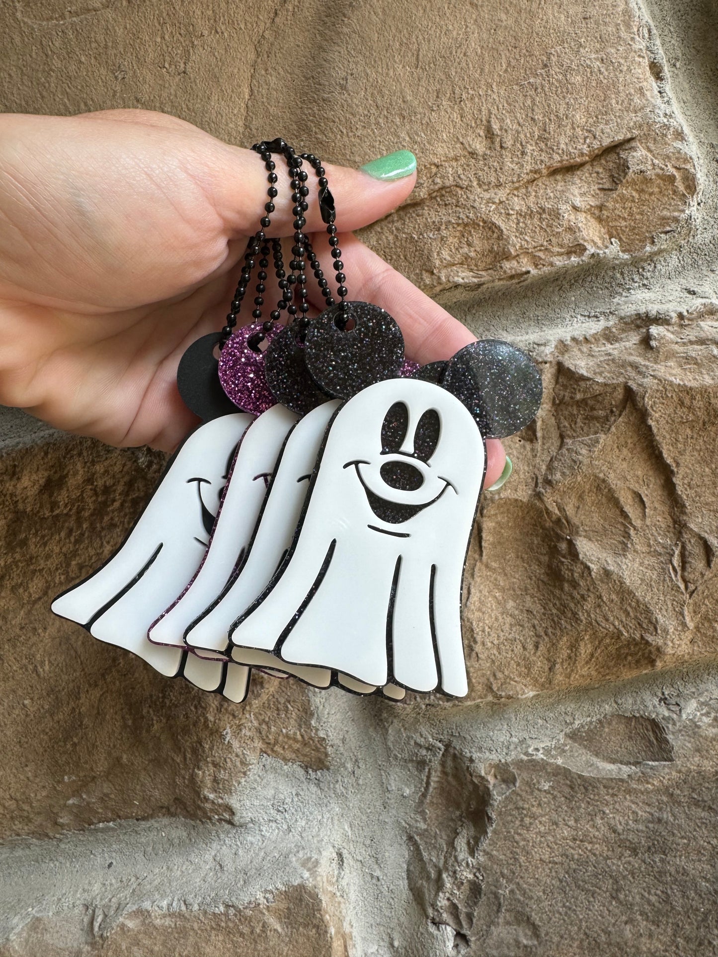 Mickey Ghost Keychain